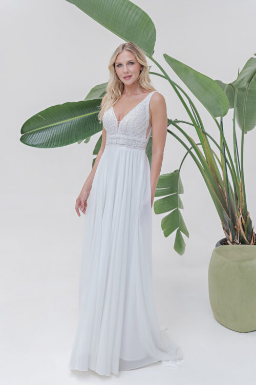 Amera Vera Light Kollektion 2025 Standesamtkleid ivory AL130 (1) Juno das Hochzeitshaus Brautmode Meinersen Wolfsburg Gifhorn