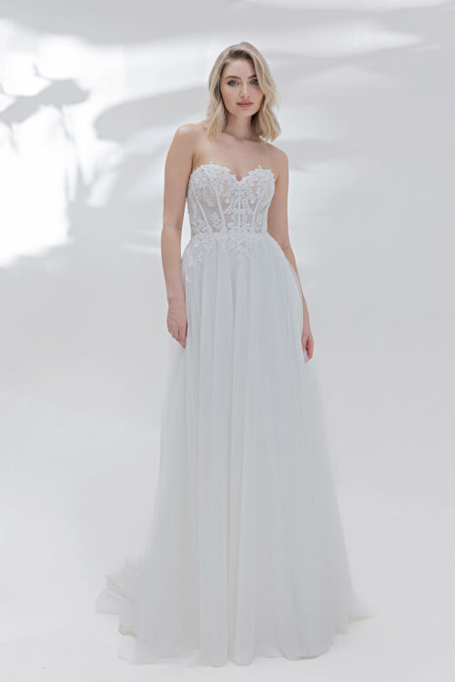 AnnAngelex Kollektion 2025 Standesamtkleid ivory B2562 (7) Juno das Hochzeitshaus Brautmode Meinersen Wolfsburg Gifhorn