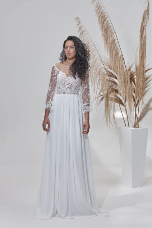 Lignesse by Lohrengel Kollektion 2025 Standesamtkleid LB261 1 ivory Juno das Hochzeitshaus Meinersen bei Braunschweig Wolfsburg