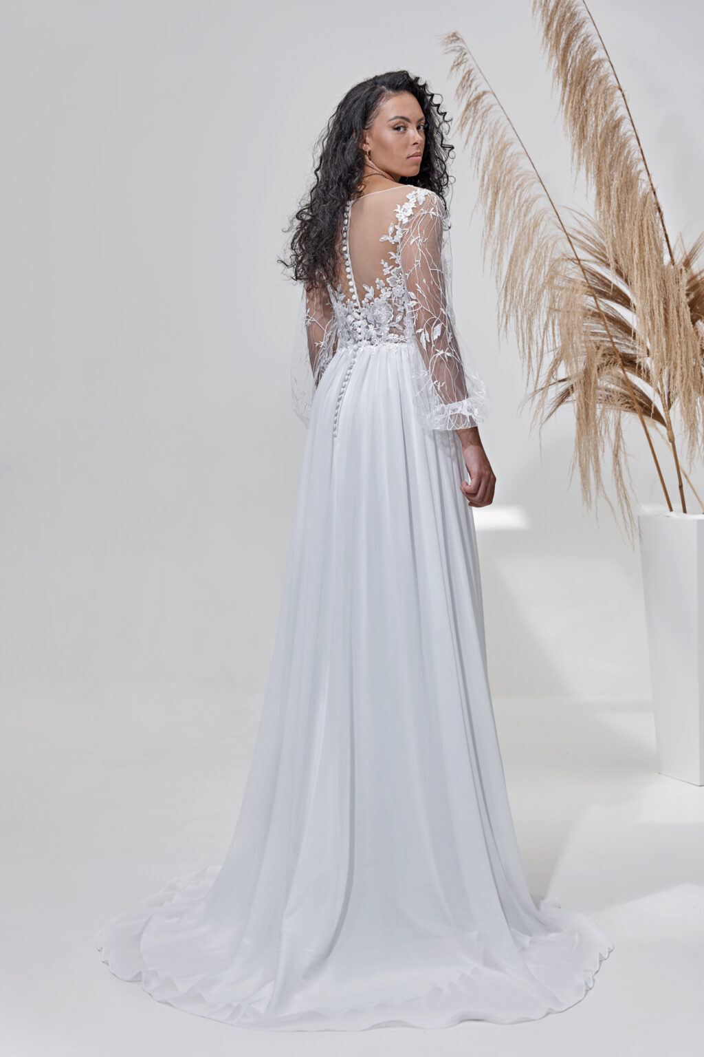 Lignesse by Lohrengel Kollektion 2025 Standesamtkleid LB261 3 ivory Juno das Hochzeitshaus Meinersen bei Braunschweig Wolfsburg