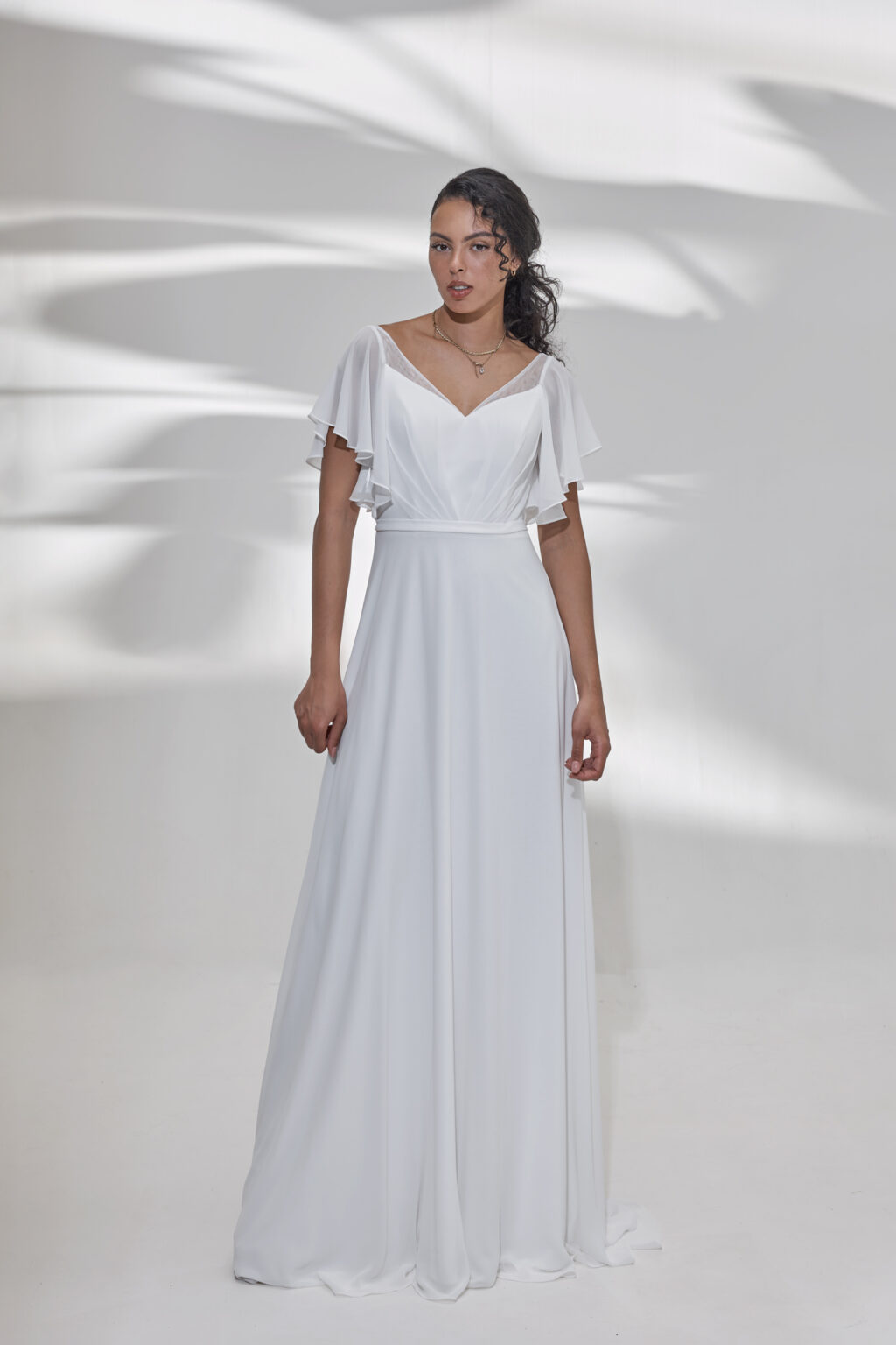 Lohrengel Light Kollektion 2025 Standesamtkleid LB318 1 Juno das Hochzeitshaus Hochzeitsmode Meinersen Wolfsburg Gifhorn