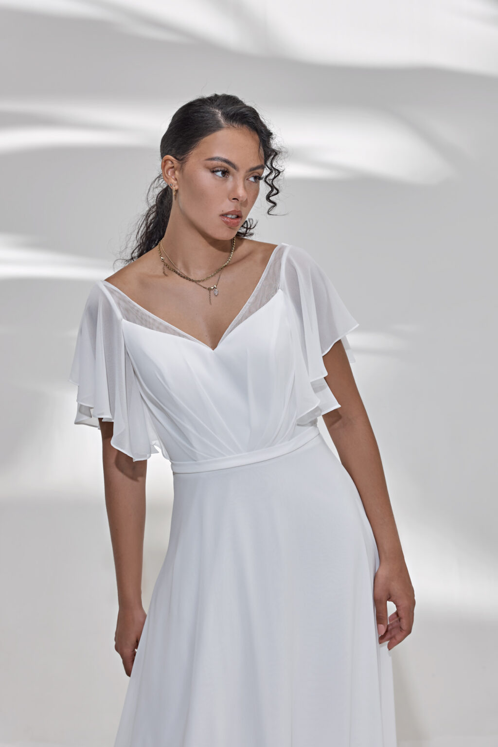 Lohrengel Light Kollektion 2025 Standesamtkleid LB318 2 Juno das Hochzeitshaus Hochzeitsmode Meinersen Wolfsburg Gifhorn