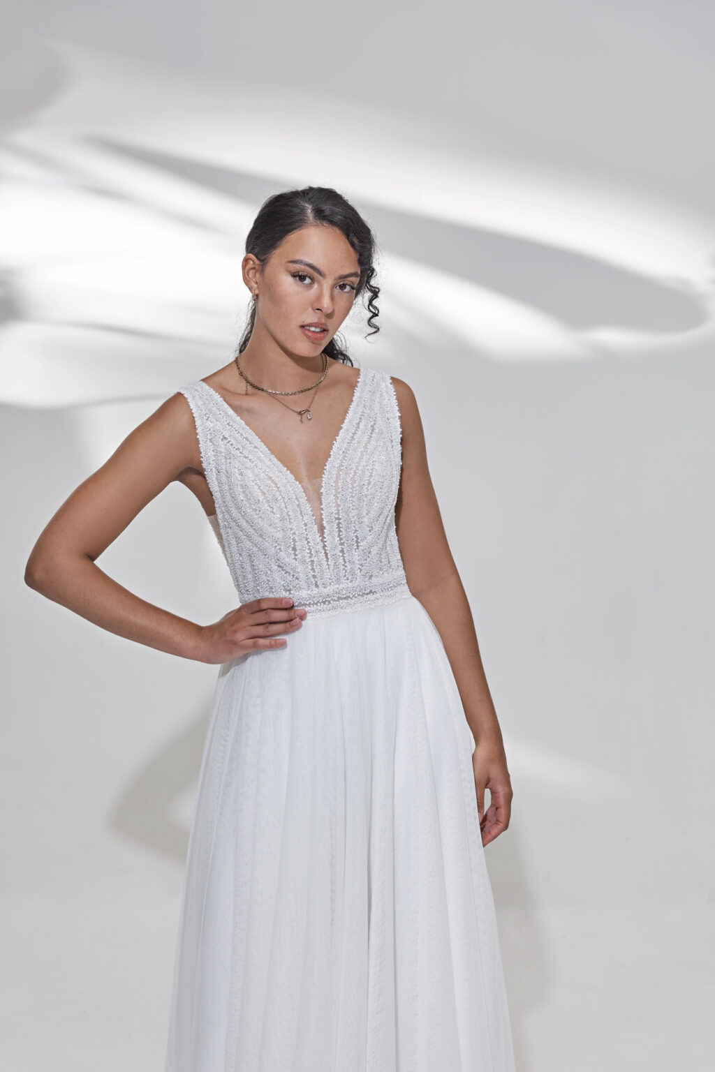 Lohrengel Light Kollektion 2025 Standesamtkleid LB329 6 Juno das Hochzeitshaus Hochzeitsmode Meinersen Wolfsburg Gifhorn