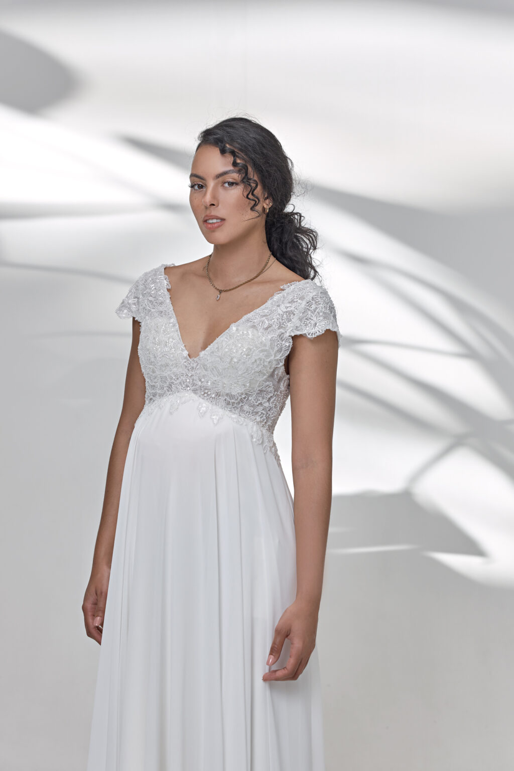 Lohrengel Light Kollektion 2025 Standesamtkleid LBS06 2 Juno das Hochzeitshaus Hochzeitsmode Meinersen Wolfsburg Gifhorn